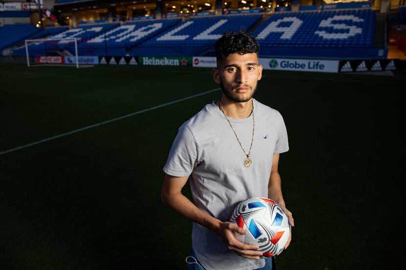 FC Dallas forward Ricardo Pepi poses for a photo at Toyota Stadium in Frisco on Wednesday,...