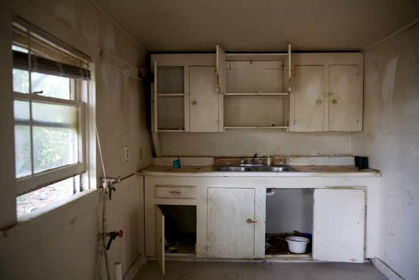This is the kitchen of the HMK rent house Fernando and Yolanda Gonzalez plan to move into in...