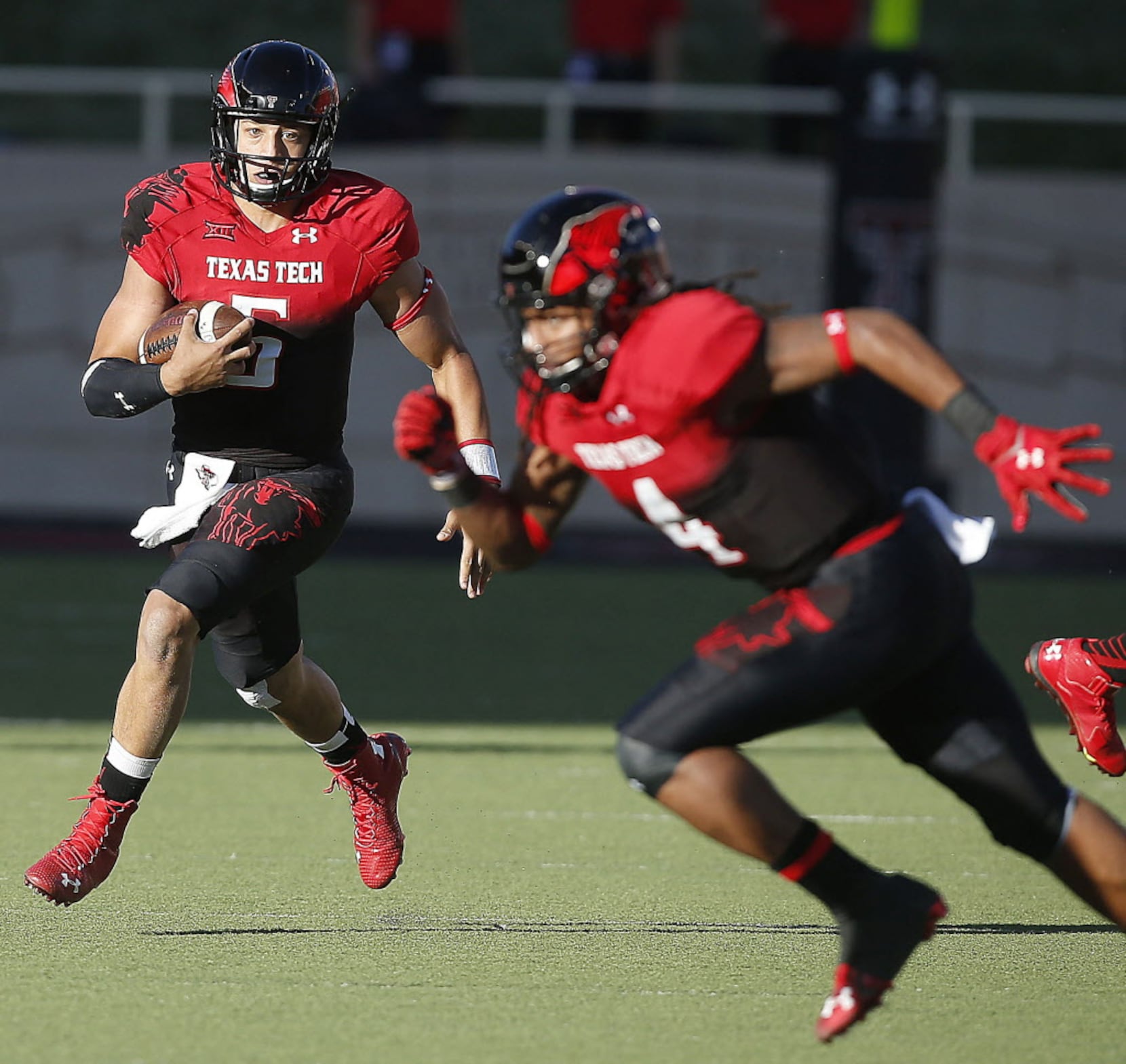 Patrick Mahomes Supported Texas Tech at Title Game but Covered Under Armour  Logo