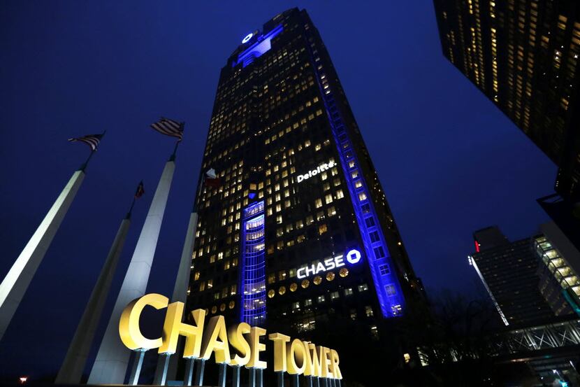 Chase Bank has been the lead tenant in one of downtown Dallas' largest office skyscrapers.