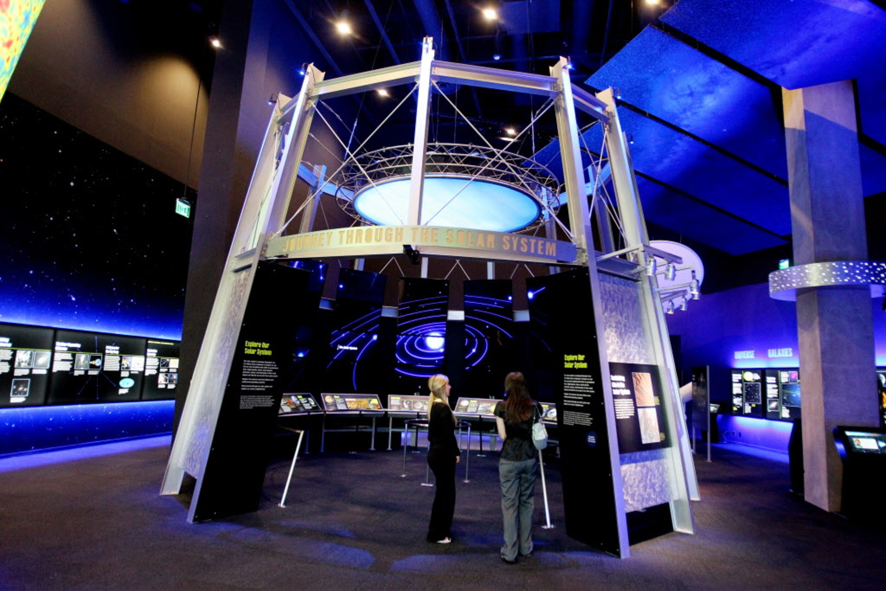 The "Journey Through the Solar System" exhibit at the Perot Museum of Nature and Science on...