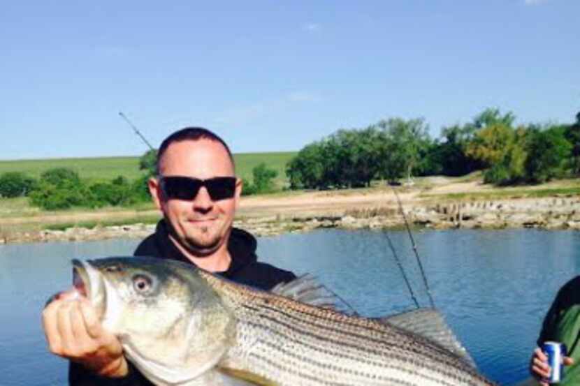 Joe Dan Harper caught this striped bass in the Red River below Lake Texoma. The fish weighed...