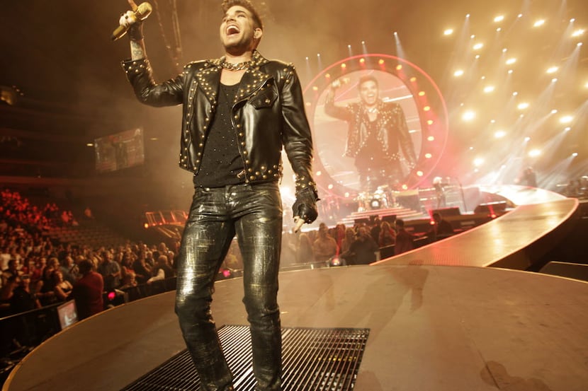 Queen and Adam Lambert perform at American Airlines Center Dallas, TX, on Jul. 10, 2014....