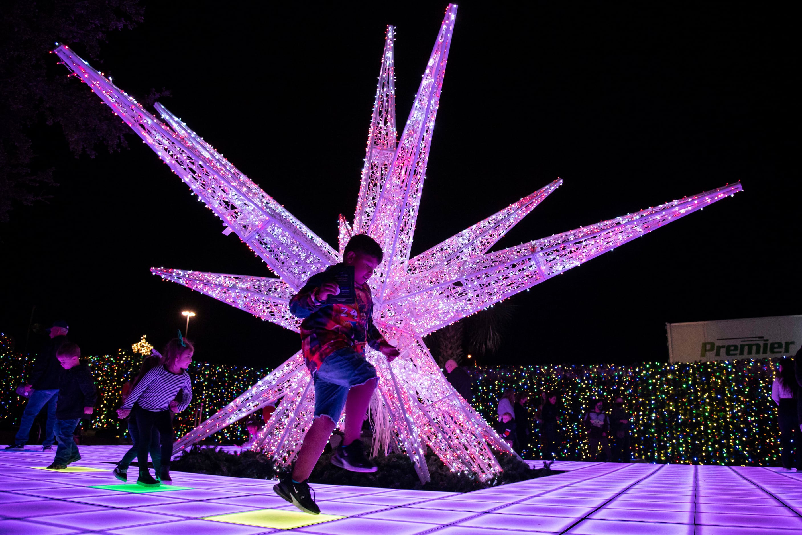Enchant at Fair Park has millions of lights, including a light maze and an 80-foot-tall tree.