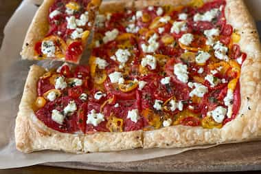 Tomato Tart with Goat Cheese and Thyme