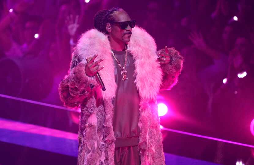 Snoop Dogg perform "From the D 2 the LBC" at the MTV Video Music Awards at the Prudential...