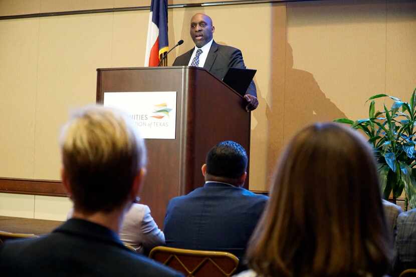 City Manager T.C. Broadnax speaks about the city's equity indicators project at the...