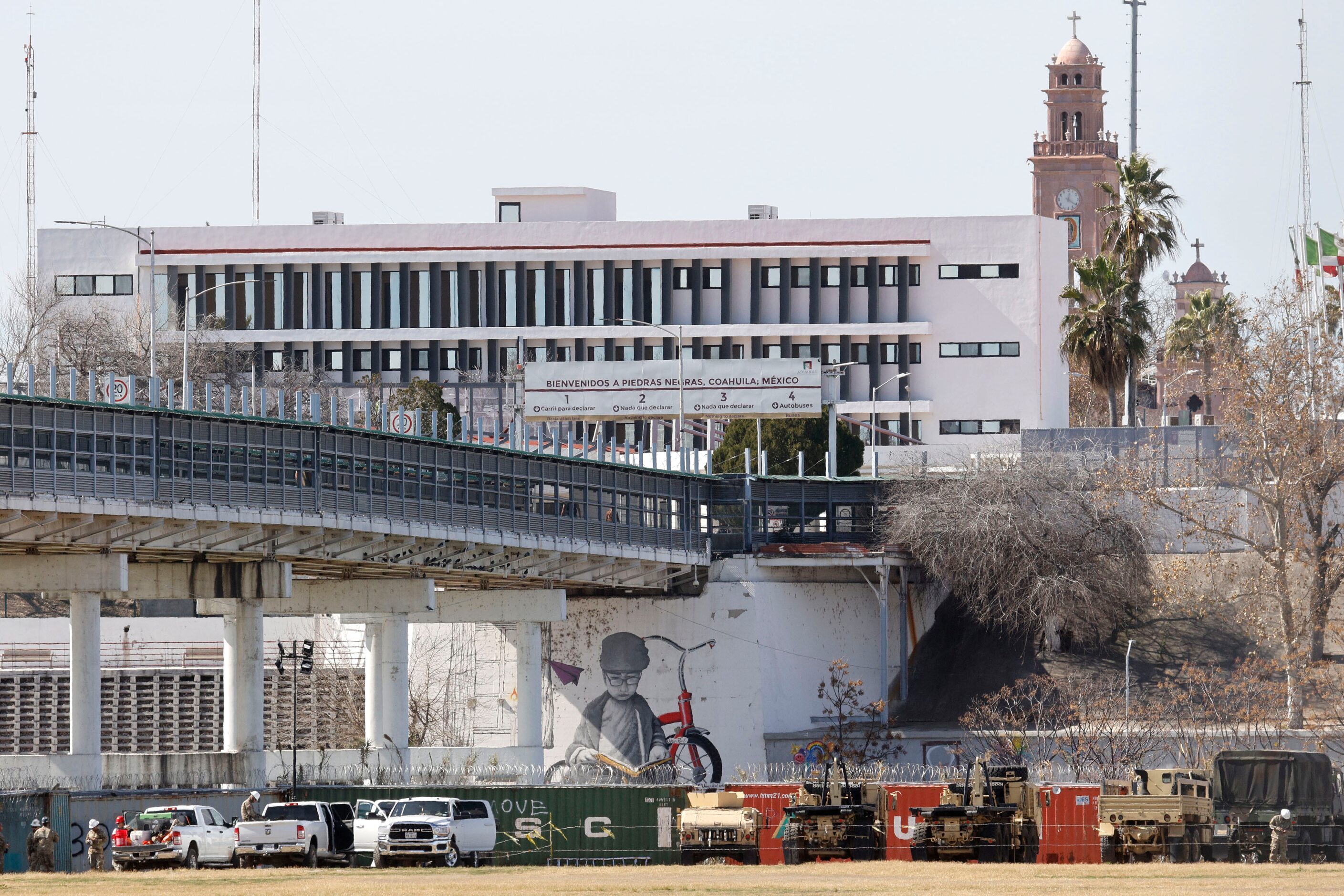  International Bridge 1 is seen, Tuesday, Jan. 30, 2024, in Eagle Pass. 