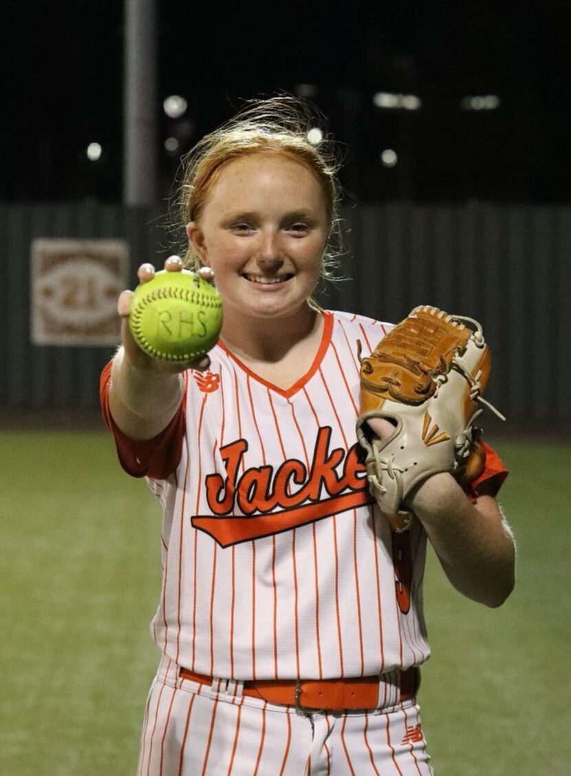 Rockwall softball player Ainsley Pemberton