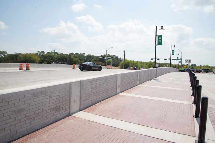 The North Texas Boulevard bridge overpassing Interstate 35E in Denton is mostly completed...