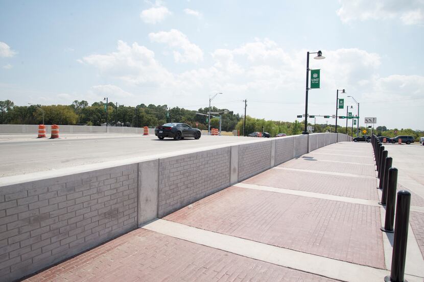 The North Texas Boulevard bridge overpassing Interstate 35E in Denton is mostly completed...