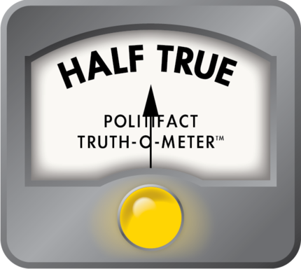 PolitiFact Truth-O-Meter: Half True