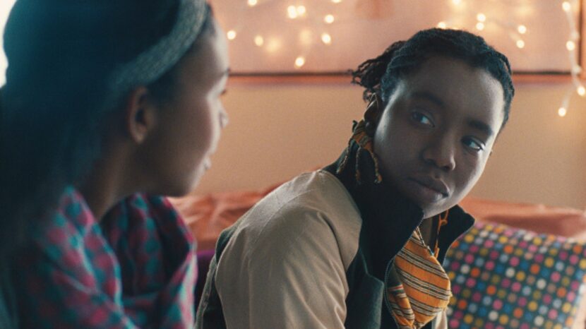 Aasha Davis (left) stars as "Bina" and Adepero Oduye (right) stars as "Alike" in Focus...