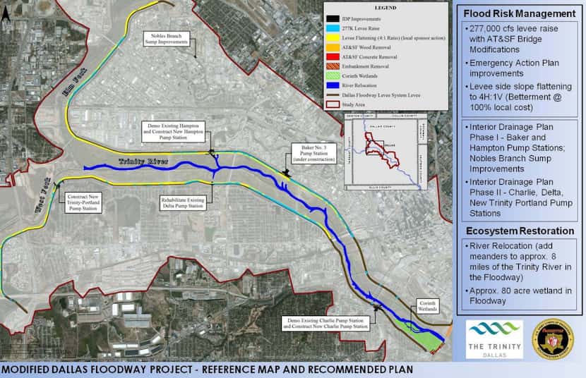 A map of what's coming, from a recent Trinity River briefing given to the Dallas City Council