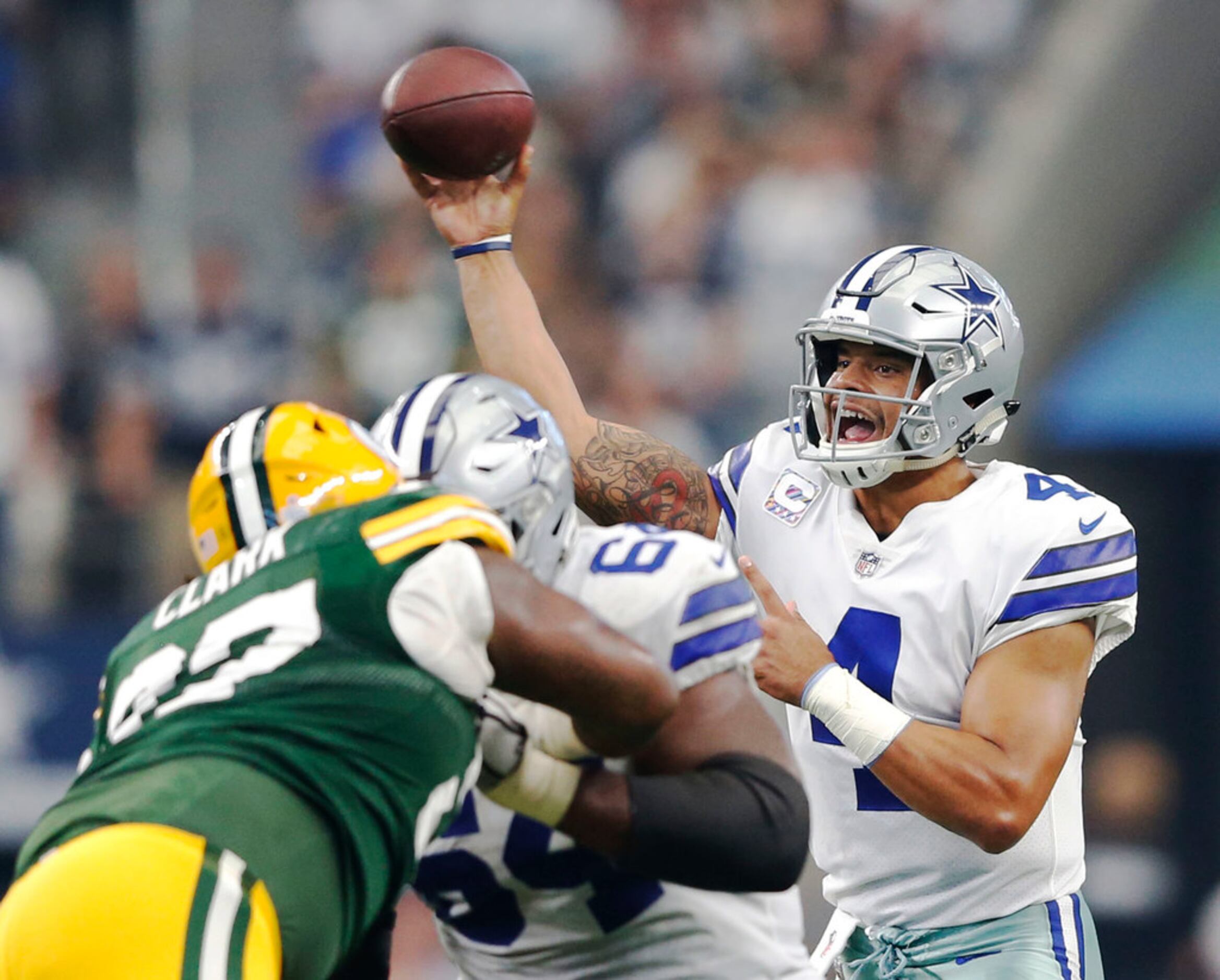 Packers vs. Cowboys Halftime Update: Dallas leads 21-12 as Green