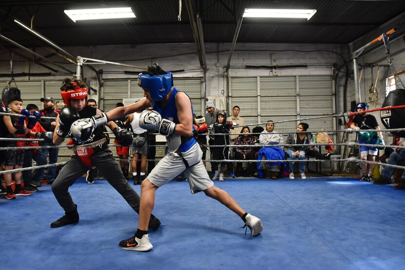 Jóvenes entrenan en Vivero Boxing Gym el sábado, 19 de enero, 2019. (Por Ben Torres /...