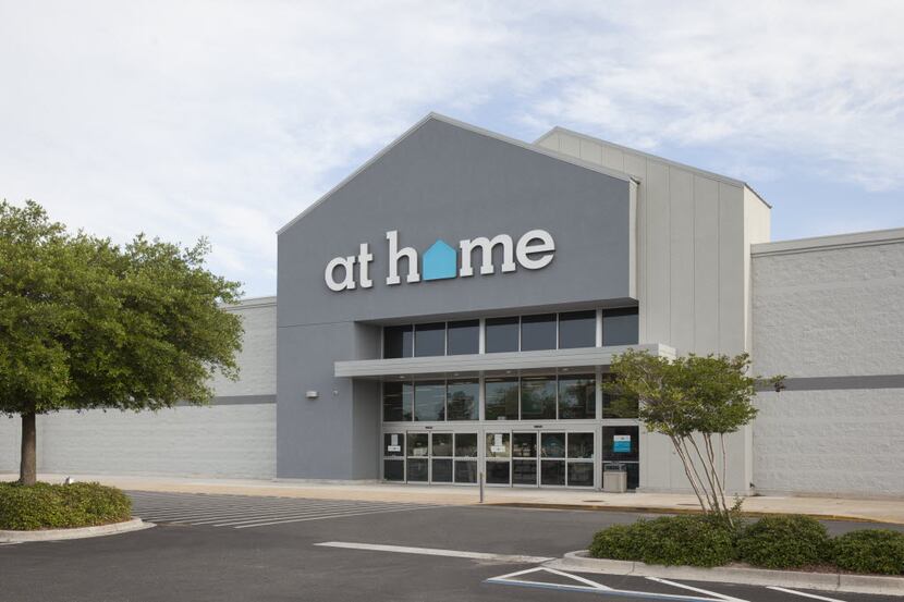 At Home stores have been converted from former Garden Ridge locations. 