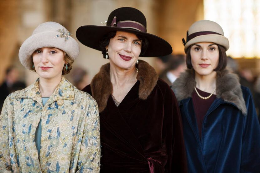 Laura Carmichael as Lady Edith Crawley, Elizabeth McGovern as Cora, Countess of Grantham,...