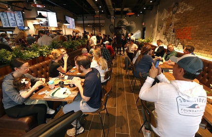 An enthusiastic crowd attended the opening for the new Black Sheep Coffee in Dallas. It's...