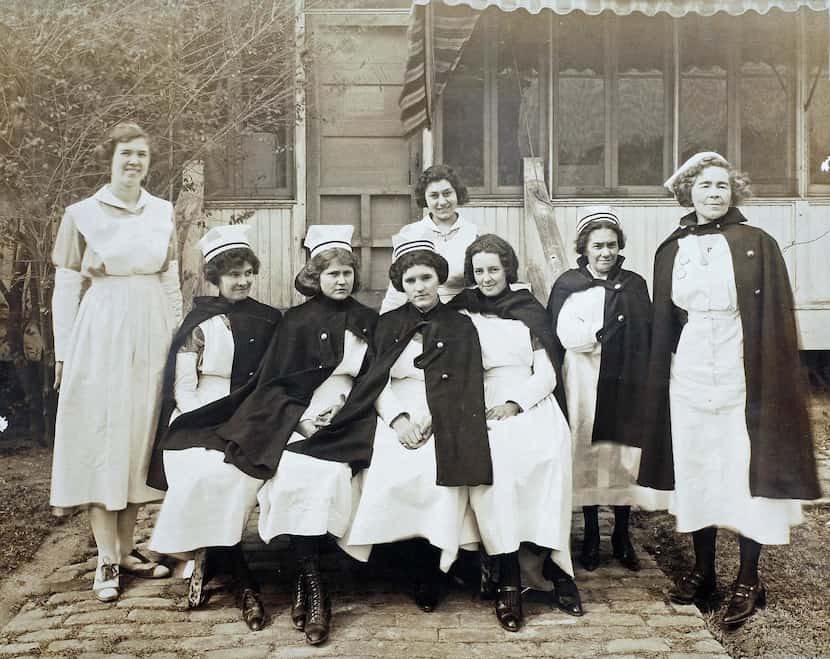 
Nurse May Smith (far right) gave Children’s Medical Center its start by opening the Dallas...