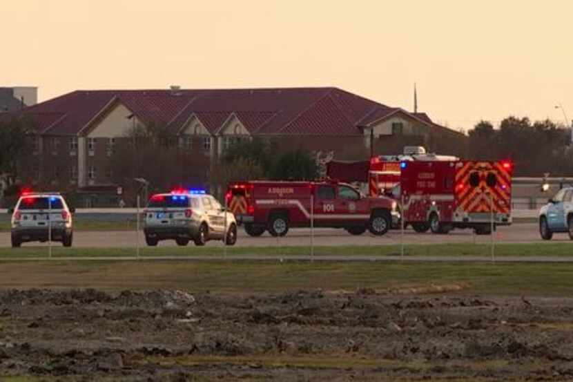 Rescue crews were at Addison Airport on Saturday after a small plane crashed.
