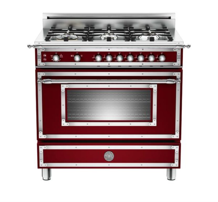 
Back in the day: For traditional kitchens, the Bertazzoni Heritage series 36, 6-burner gas...