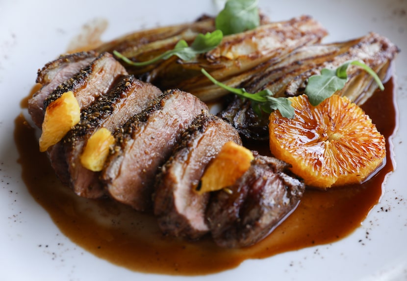 Duck a l'orange, a traditional French dish, joins Bruno Davaillon's menu at Knox Bistro in...