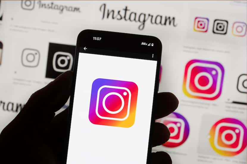 FILE - The Instagram logo is seen on a cell phone, Oct. 14, 2022, in Boston. Instagram said...