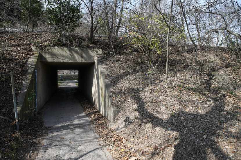 One of the two tunnels that currently provide golfers access to Samuell Grand Park's...