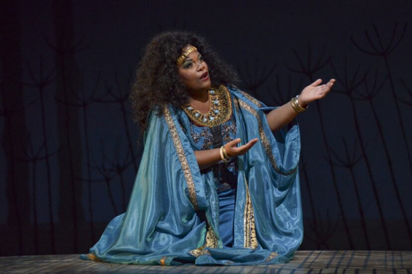 Latonia Moore, who sang in “Aida” in a Dallas Opera production (above), will star in "La...