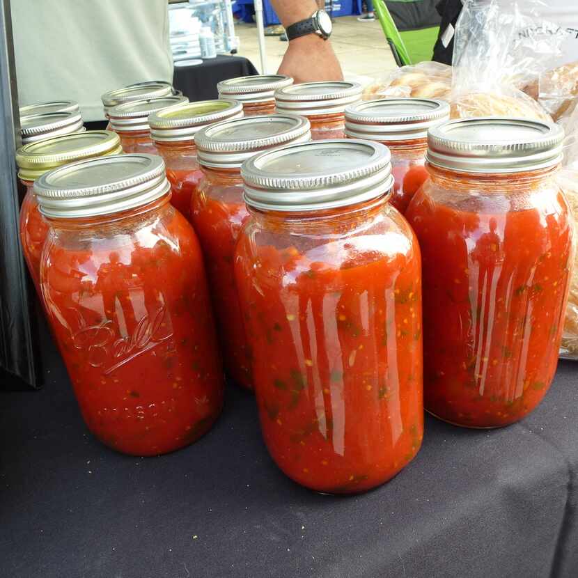 When The Fatted Calf chef-owner Teddy Grieb sets up his table at the Rockwall Farmers...