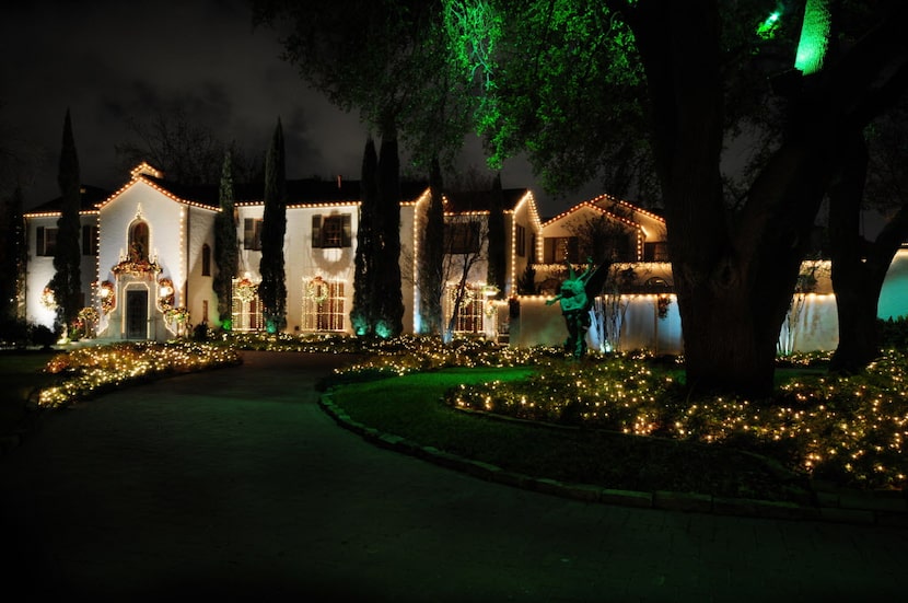 Christmas light displays at Highland Park  -- 4900 Lakeside Drive, Dallas, TX