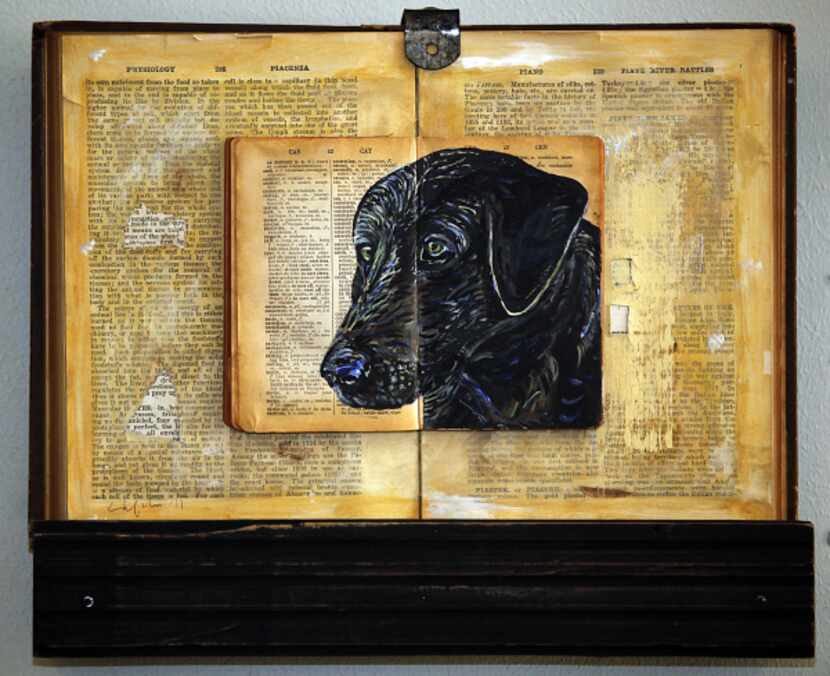 James Chefchis, 61, of Dallas, is an artist who specializes in pet portraits for which he...