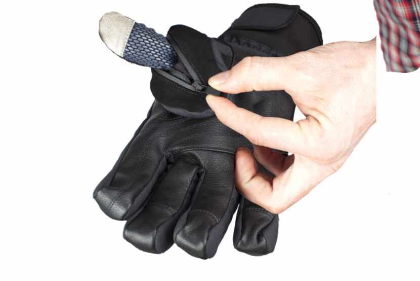This glove showcases Gordini SensorZip Smart Thumb Technology.