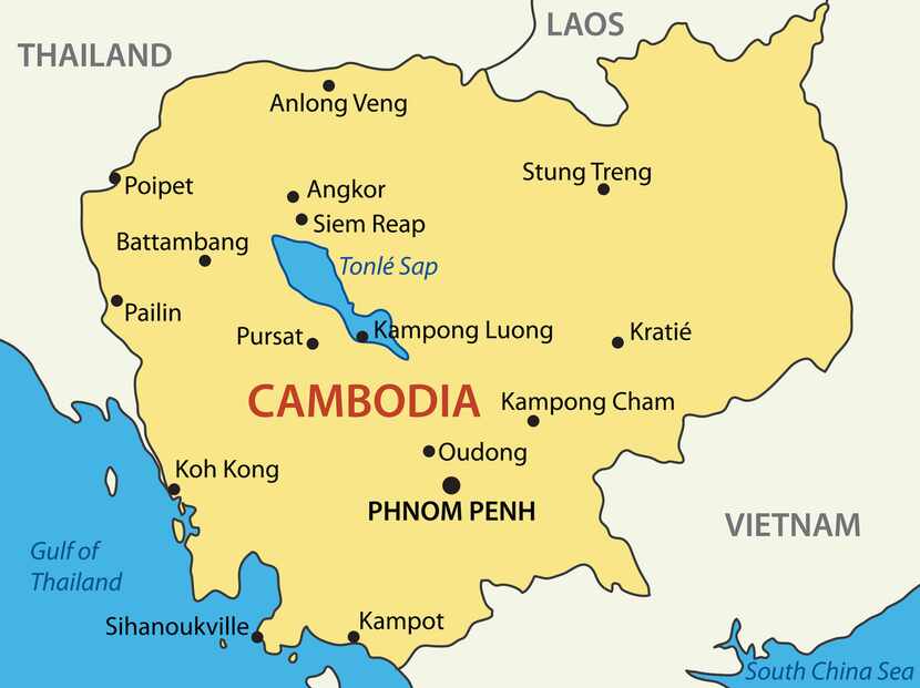 Map of Cambodia