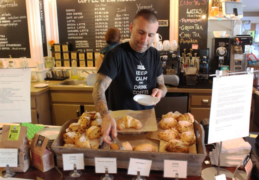 Escape from the cold at Mont Vert Cafe, in Woodstock, Vt. In addition to coffee and baked...