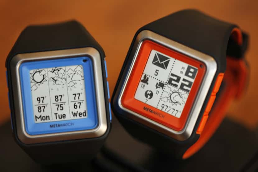 The Meta Watch uses Bluetooth to connect to a smartphone and display information so you...