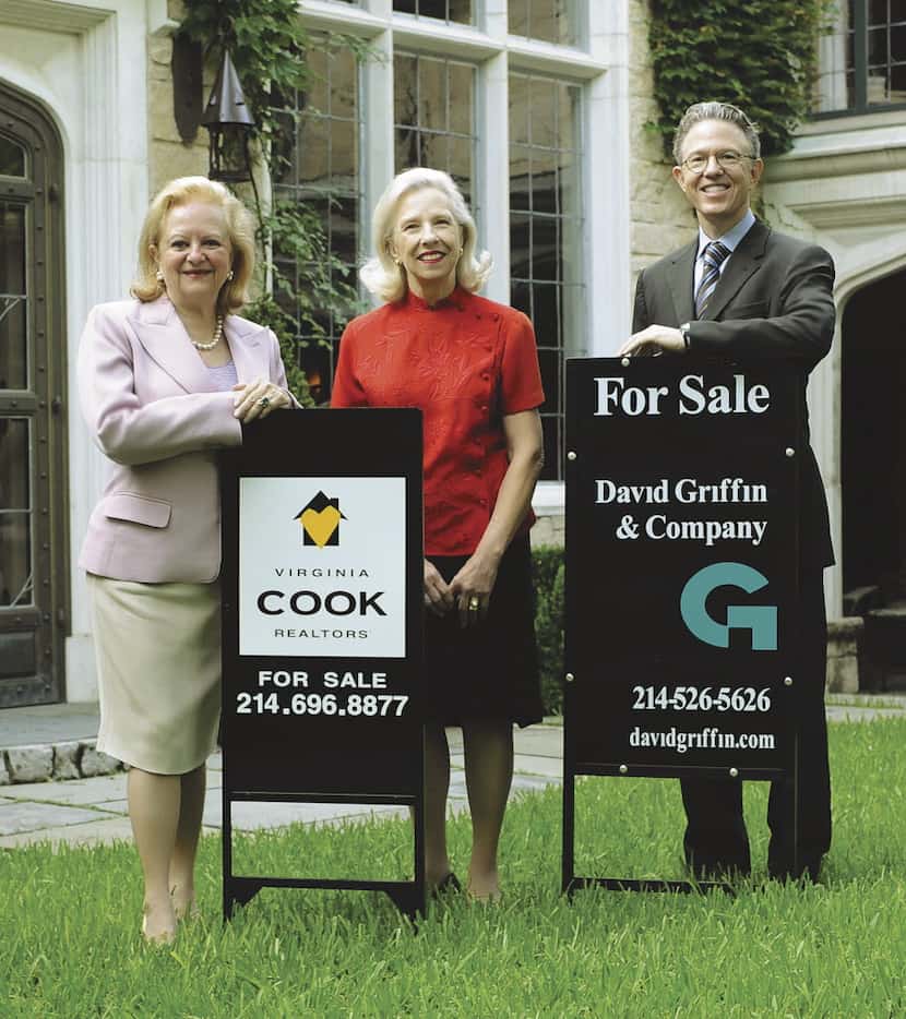 Virginia Cook (left) and Sheila Rice, co-founders of Virginia Cook Realtors, and David...