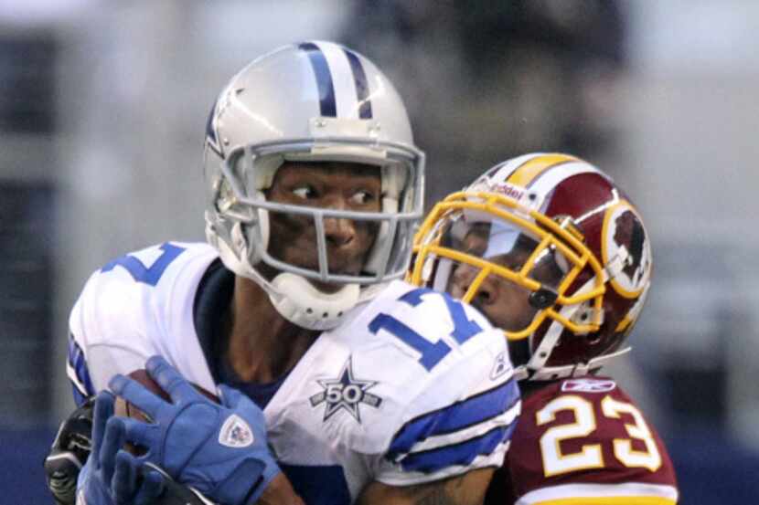 Sam Hurd was playing with the Dallas Cowboys for last year's Redskins game.