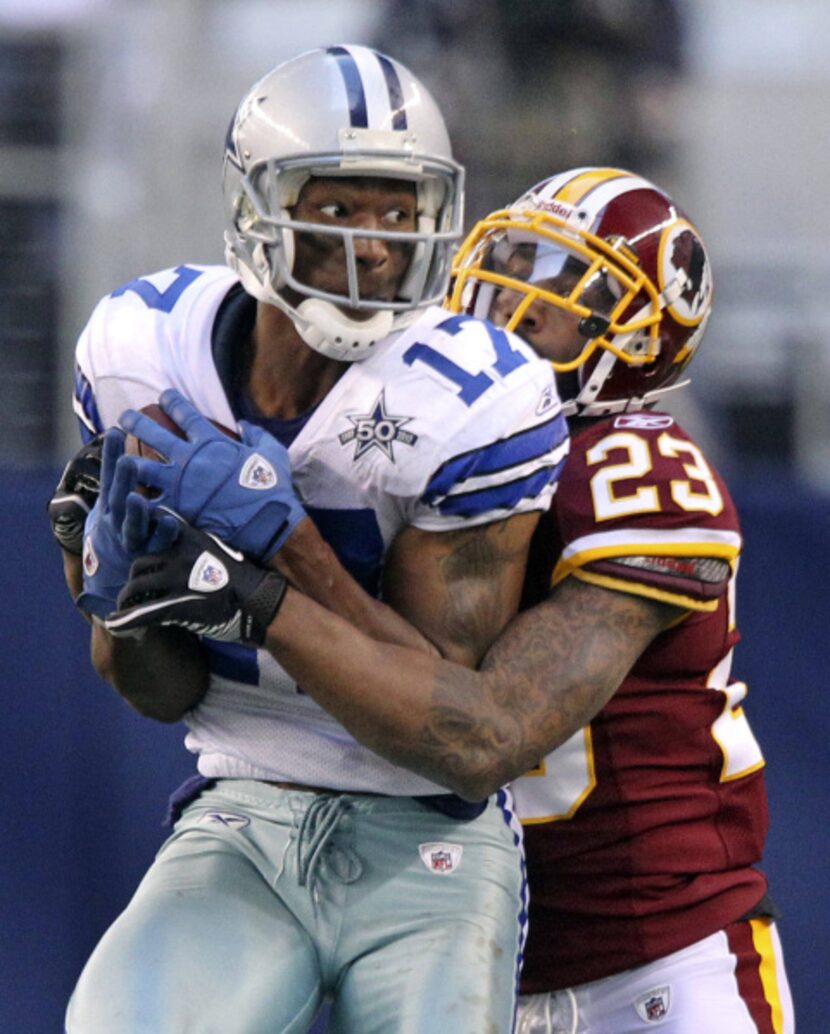 Sam Hurd was playing with the Dallas Cowboys for last year's Redskins game.