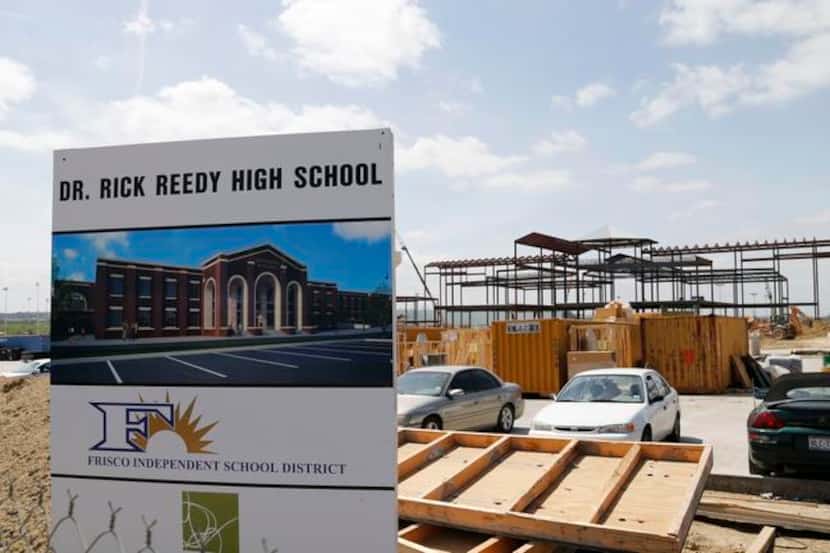 
Construction continues at the site of Dr. Rick Reedy High School in Frisco. FISD...