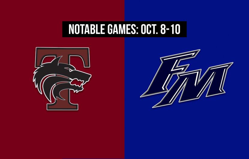Notable games for the week of Oct. 8-10 of the 2020 season: Mansfield Timberview vs. Flower...