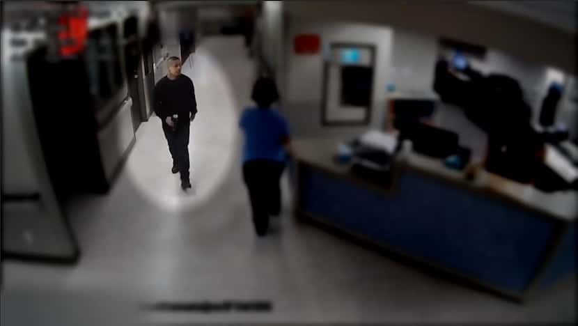 Video from Methodist Dallas Medical Center showed shooting suspect Nestor Hernandez before...