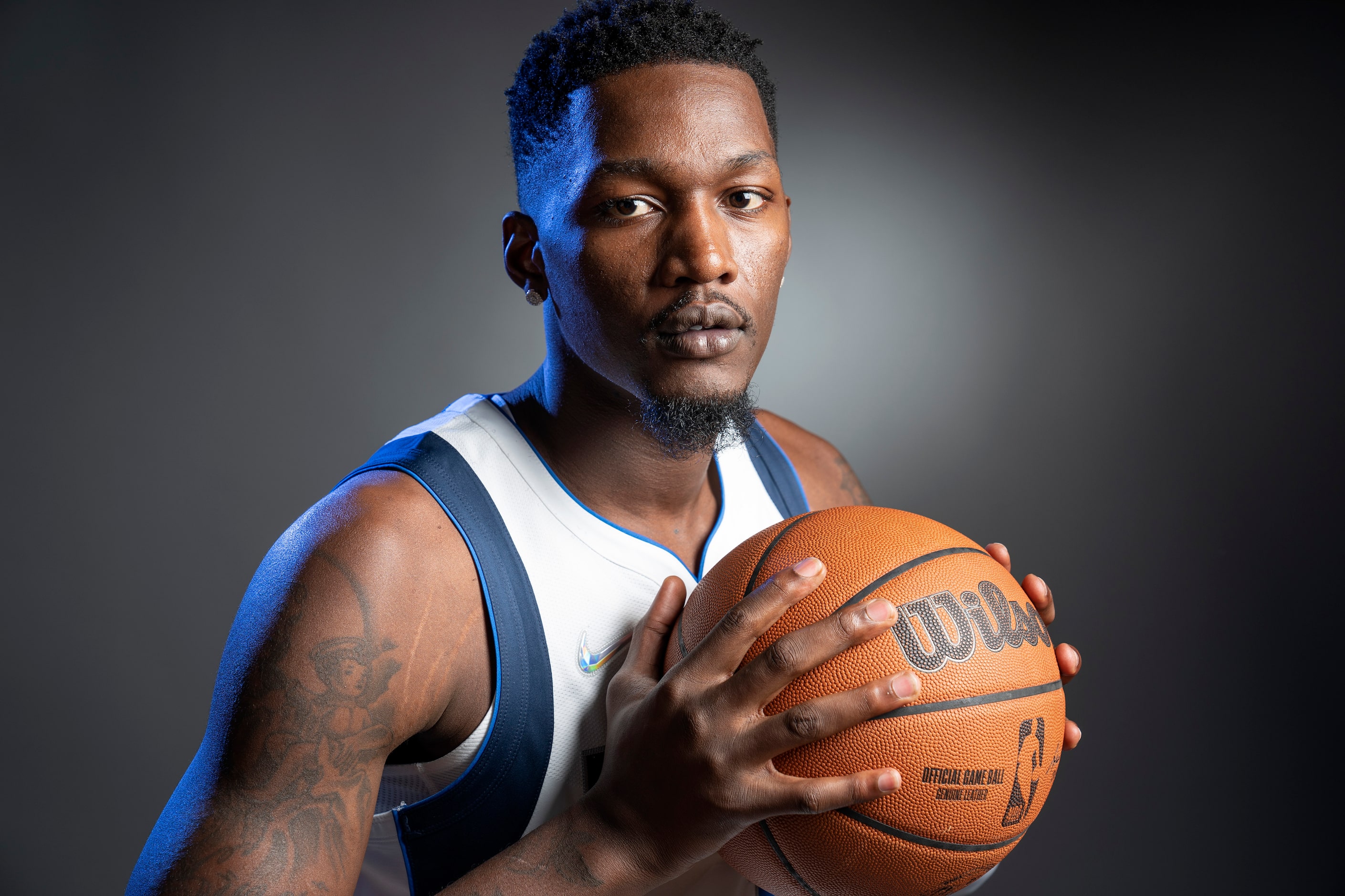 Dallas Mavericks forward Dorian Finney-Smith (10) poses for a portrait during the Dallas...