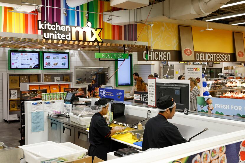 Kitchen United Mix in the Kroger at 5665 E. Mockingbird Lane whe on opening day July 14, 2022. 