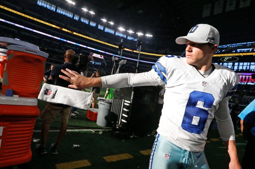 Dallas Cowboys punter Chris Jones (6) is pictured during the New York Giants vs. the Dallas...