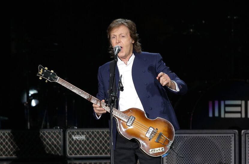 Paul McCartney performs onstage during the Out There Tour 2015 on May 2, 2015, in Seoul,...