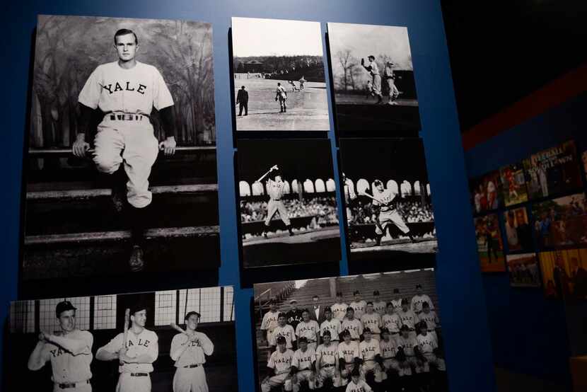 
Photographs of George H. W. Bush during his time on the Yale baseball team.
