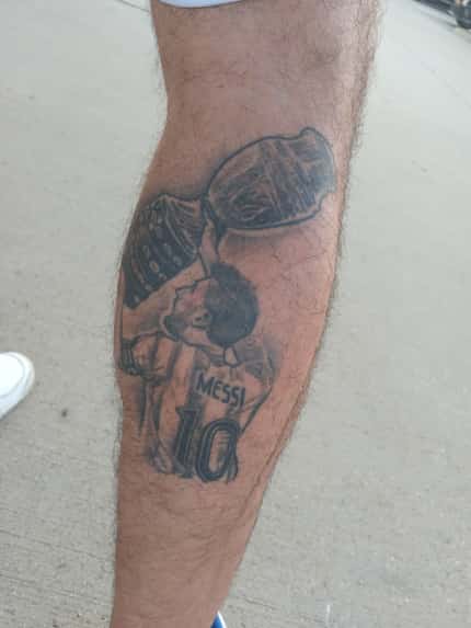 Tatuaje de Msssi cuando ganó la Copa América.