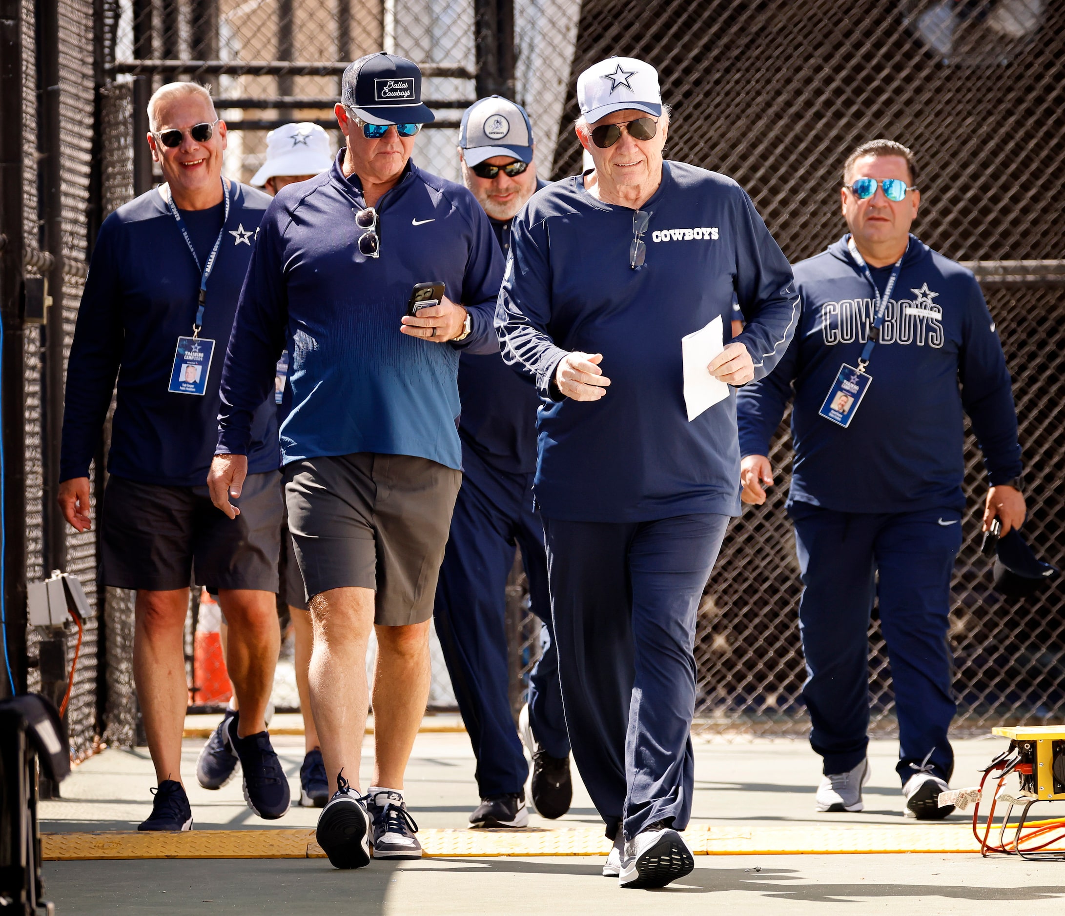 (from left) Dallas Cowboys Sr. Vice President of Communications Tad Carper, Dallas Cowboys...